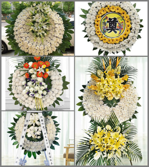 安徽芜湖市无为县高沟镇古城村花圈速递